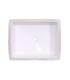 LS-C12 Undermount Rectangular Ceramic Sink White