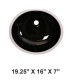 LS-C3 Undermount Ceramic Sink Black