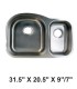 LS-73 Double Bowl Kitchen Sink