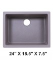 LS-GC48 Single Bowl Granite Composite Sink Gray