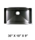 LS-H77 Single Bowl Zero Radius Kitchen Sink