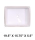 LS-C12 Undermount Rectangular Ceramic Sink White