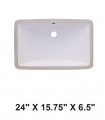 LS-C6L Undermount Ceramic Sink White