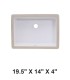 LS-C16 Undermount Ceramic Sink White