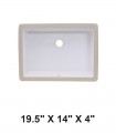 LS-C16 Undermount Ceramic Sink White