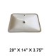 LS-C6ADA Undermount Ceramic Sink White