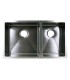 LS-H68 Double Bowl Zero Radius Kitchen Sink 32” X 19” X 10”